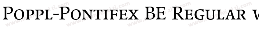 Poppl-Pontifex BE Regular with Small Caps字体转换